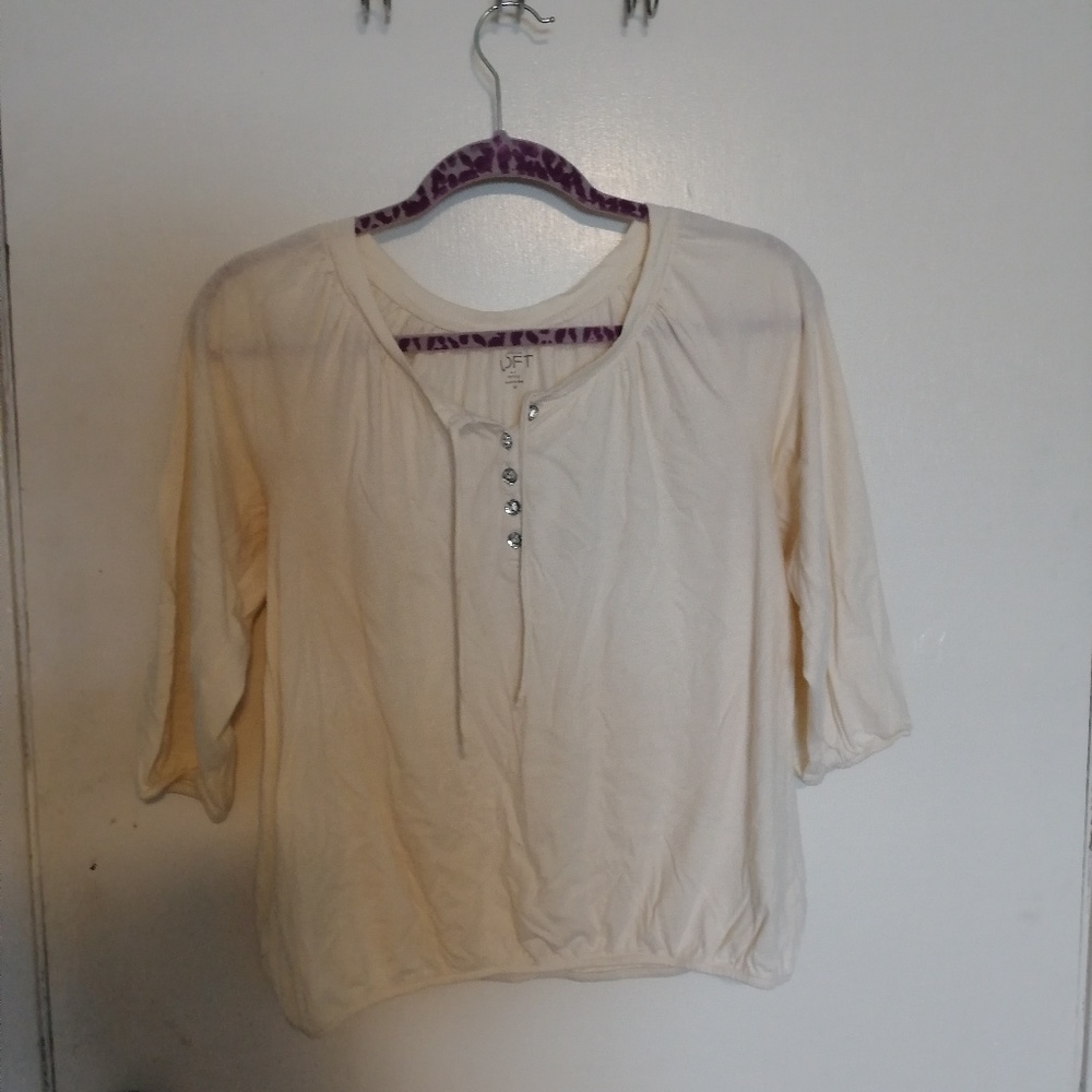Ann Taylor loft peasant top